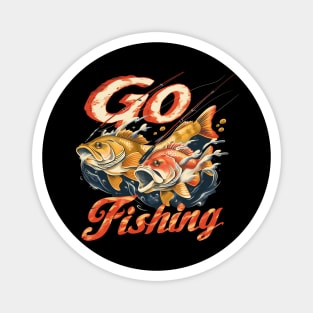 Fishing t-shirt Magnet